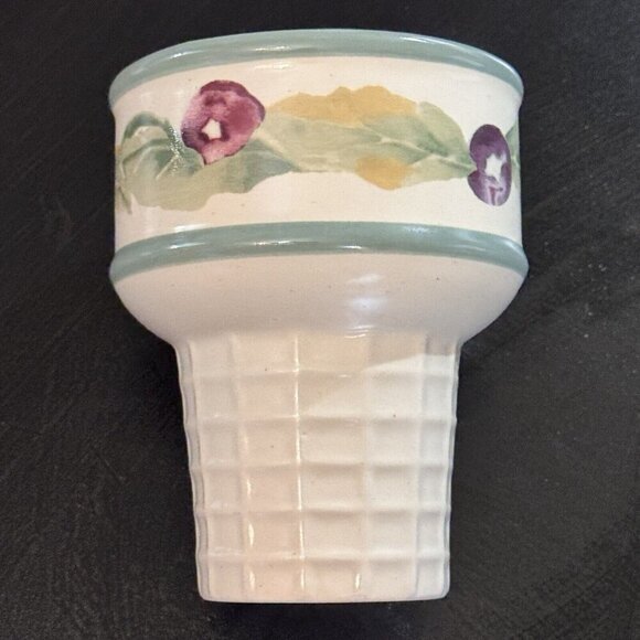 PFALTZGRAFF Jamberry‎ Ice Cream Cone Bowls 4-Piece Set Mint Condition Dessert - Picture 3 of 11
